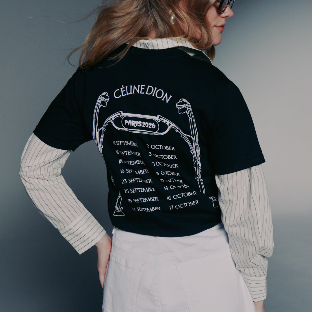 Celine Dion Paris 2026 Black T-Shirt - Celine Dion Boutique