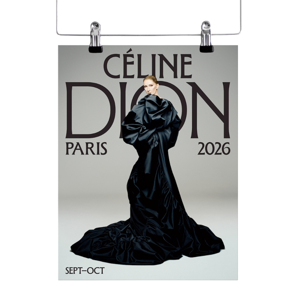 Celine Dion Paris 2026 Tour Poster
